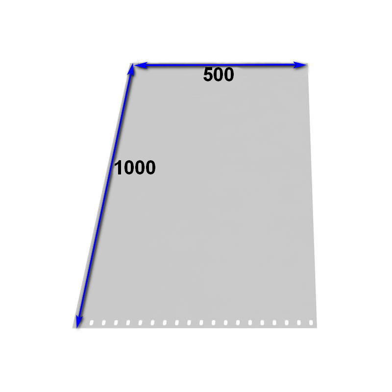 Стенка металлическая для стеллажей 1000х500 мм Металл-завод СТФ, окрашенная - фото